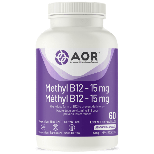 AOR Methyl B12 - 15mg 60 Lozenges 