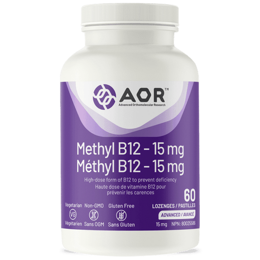 AOR Methyl B12 - 15mg 60 Lozenges 