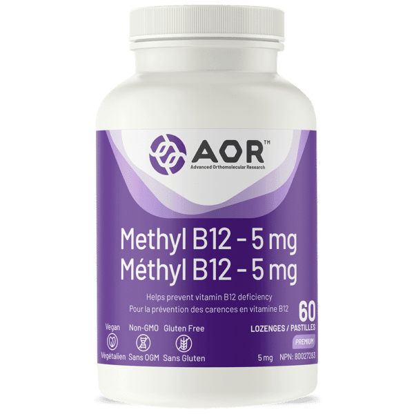AOR Methyl B12 - 5mg 60 Lozenges 