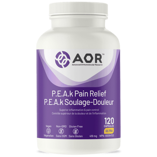 AOR P.E.A.k Pain Relief 120 Softgels 