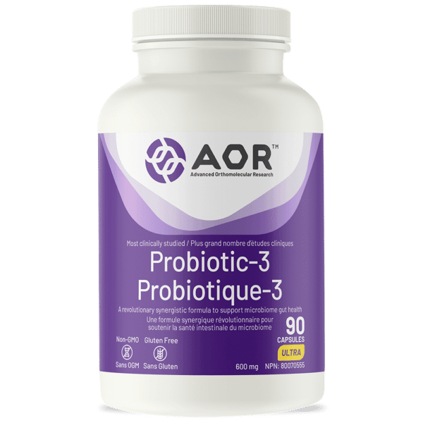 AOR Probiotic-3 90 Capsules - Wellness Supplement