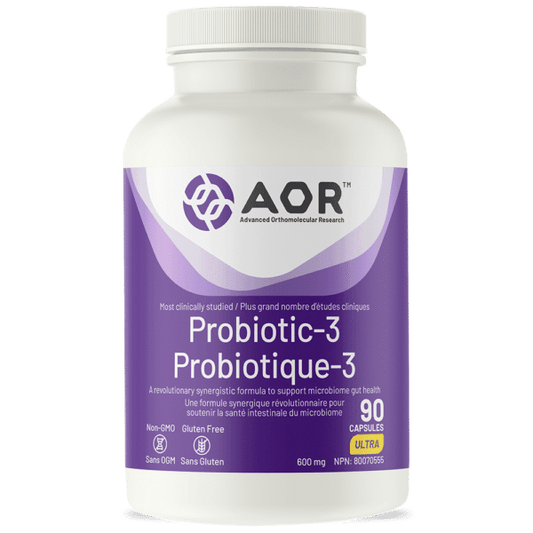 AOR Probiotic-3 90 Capsules - Wellness Supplement