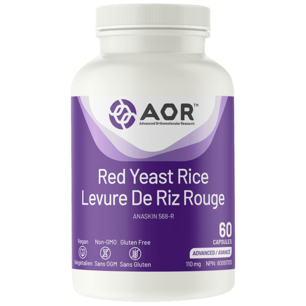 AOR Red Yeast Rice 60 Capsules - Wellness Supplement