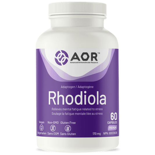 AOR Rhodiola 60 Capsules - Wellness Supplement