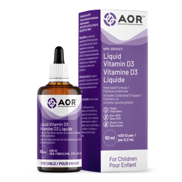 AOR Vitamin D3 (Child) 50ml - Wellness Supplement