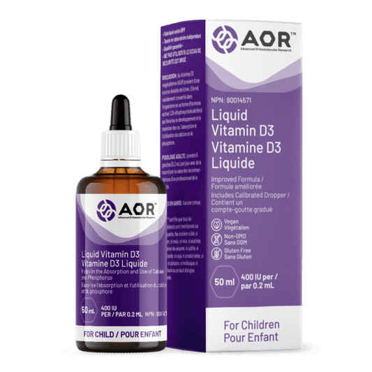 AOR Vitamin D3 (Child) 50ml - Wellness Supplement