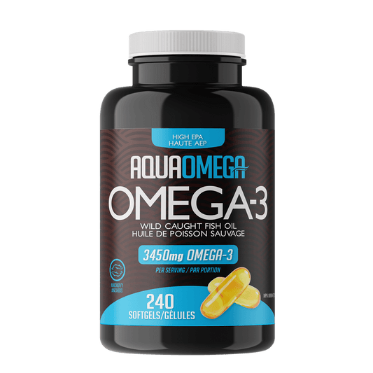 AquaOmega Omega-3 High EPA 240 Softgels - Wellness Supplement
