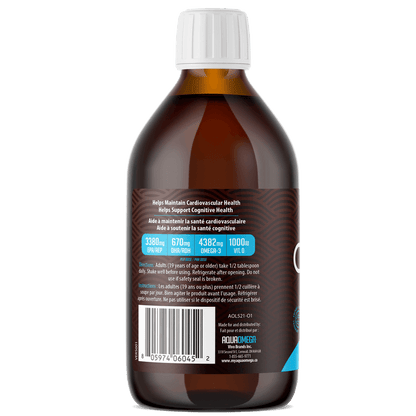 AquaOmega Omega-3 High EPA Orange 450mL