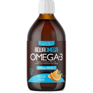 AquaOmega Omega-3 High EPA Orange 450mL - Wellness Supplement