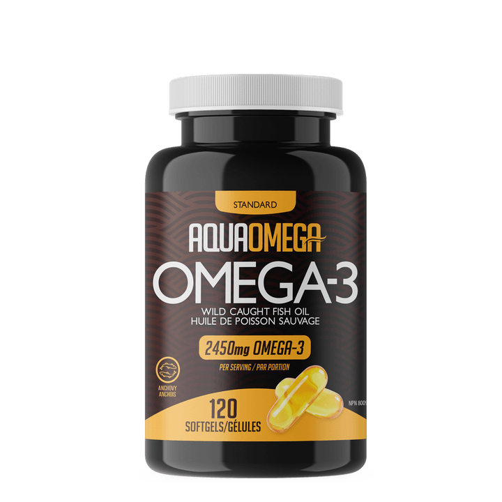 AquaOmega Omega-3 Standard 120 Softgels - Wellness Supplement