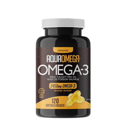 AquaOmega Omega-3 Standard 120 Softgels - Wellness Supplement