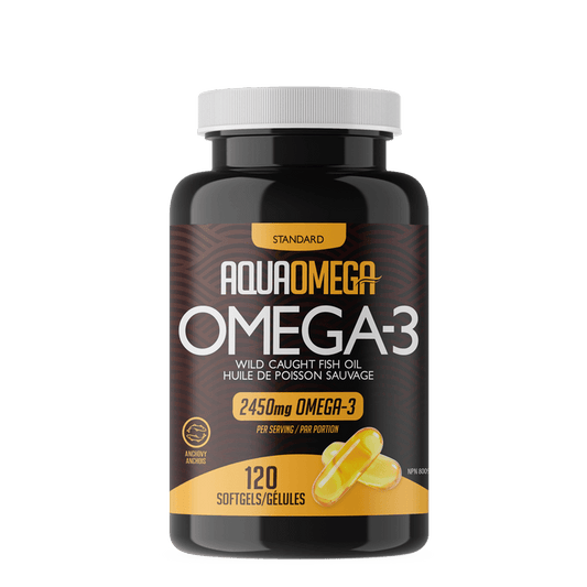 AquaOmega Omega-3 Standard 120 Softgels - Wellness Supplement