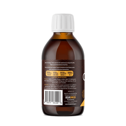 AquaOmega Omega-3 Standard Lemon 450mL