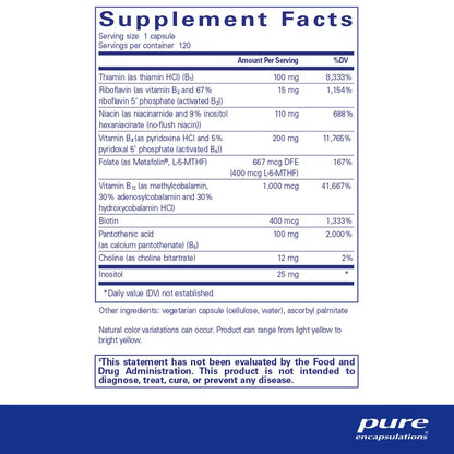 Pure Encapsulations B6 Complex 120 Capsules