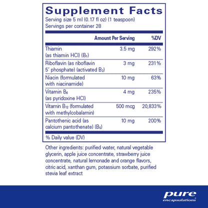 Pure Encapsulations B-Complex Plus liquid 140 ml