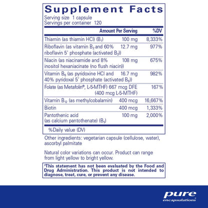 Pure Encapsulations B-Complex Plus 120 Capsules