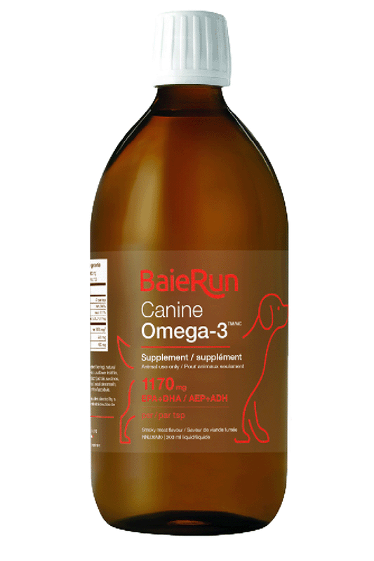 Baie Run Canine Omega-3 Smokey Meat 500mL - 