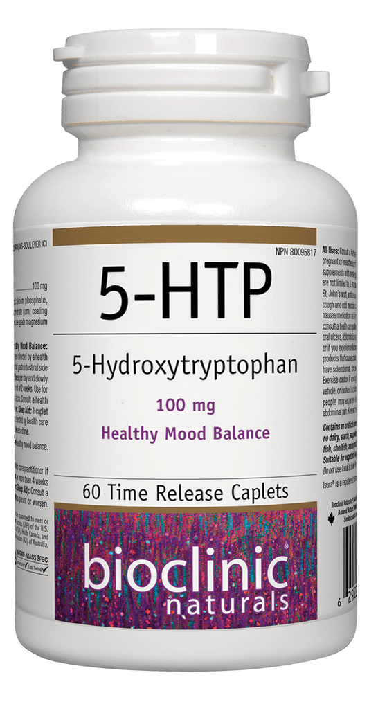 Bioclinic Naturals 5-HTP 100mg Time Release 60 Capsules 