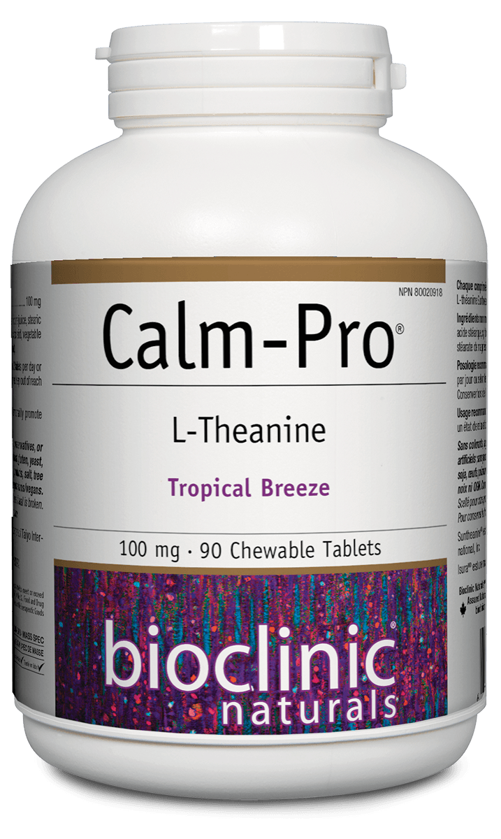 Bioclinic Naturals Calm-Pro® 100mg Tropical Breeze 90 Chewable Tablets 