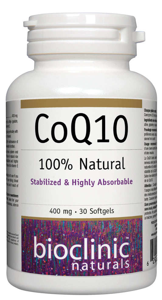 Bioclinic Naturals CoQ10 400 mg 30 Softgels 