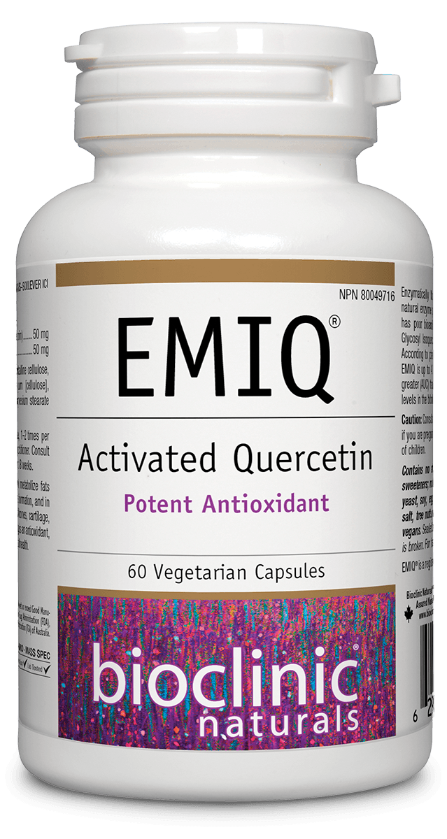 Bioclinic Naturals EMIQ Advanced Quercetin 60 Veg Capsules 