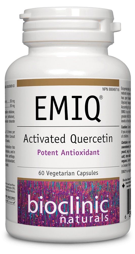 Bioclinic Naturals EMIQ Advanced Quercetin 60 Veg Capsules 
