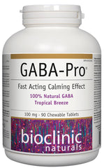 Bioclinic Naturals GABA-Pro  100mg Tropical Breeze 90 Chewable Tablets