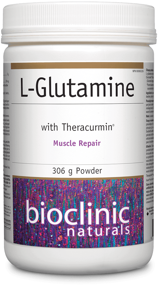 Bioclinic Naturals L-Glutamine with Theracurmin Powder 306g 