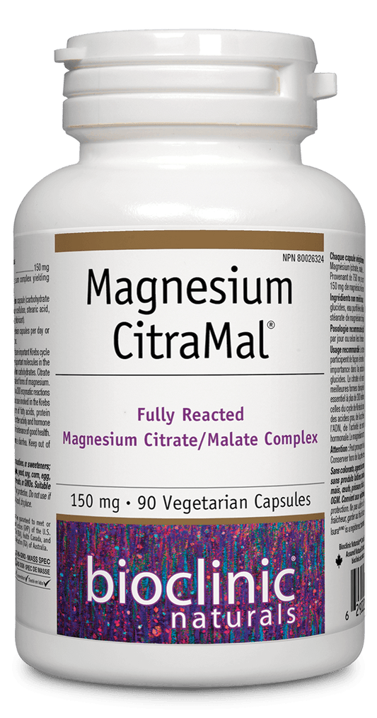 Bioclinic Naturals Magnesium CitraMal™ 150mg 90 Veg Capsules 
