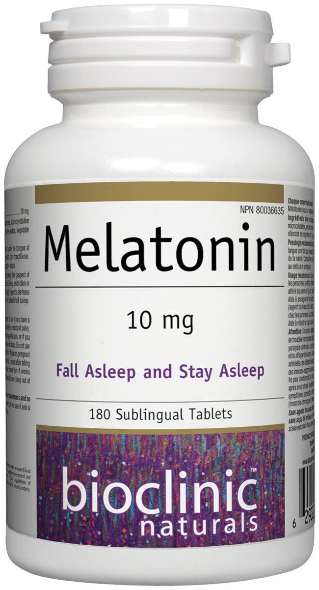 Bioclinic Naturals Melatonin 10 mg 180 Sublingual Tablets 