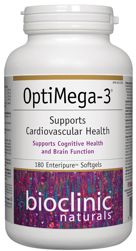 Bioclinic Naturals OptiMega-3 EPA 400mg DHA 200mg 180 Softgels 