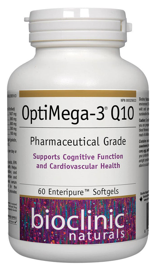 Bioclinic Naturals OptiMega-3 Q10 60 Softgels 
