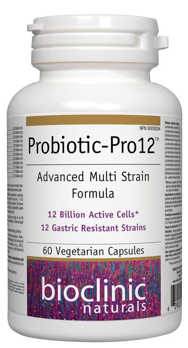 Bioclinic Naturals Probiotic-Pro12 12 Billion Active Cells 60 Veg Capsules 