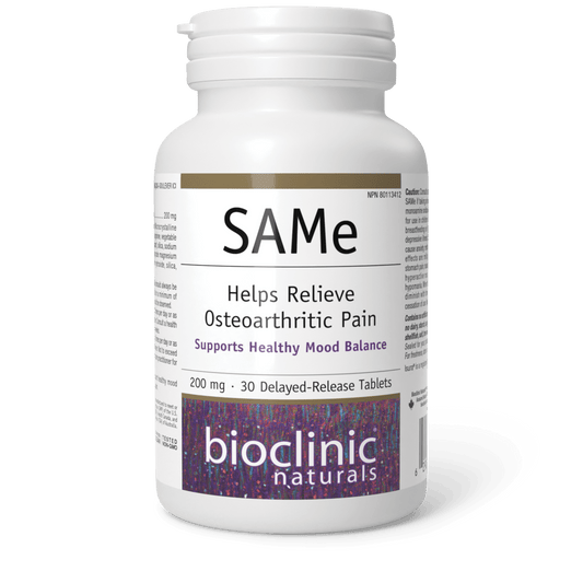 Bioclinic Naturals SAMe 200mg 30 Enteric Coated Tablets 