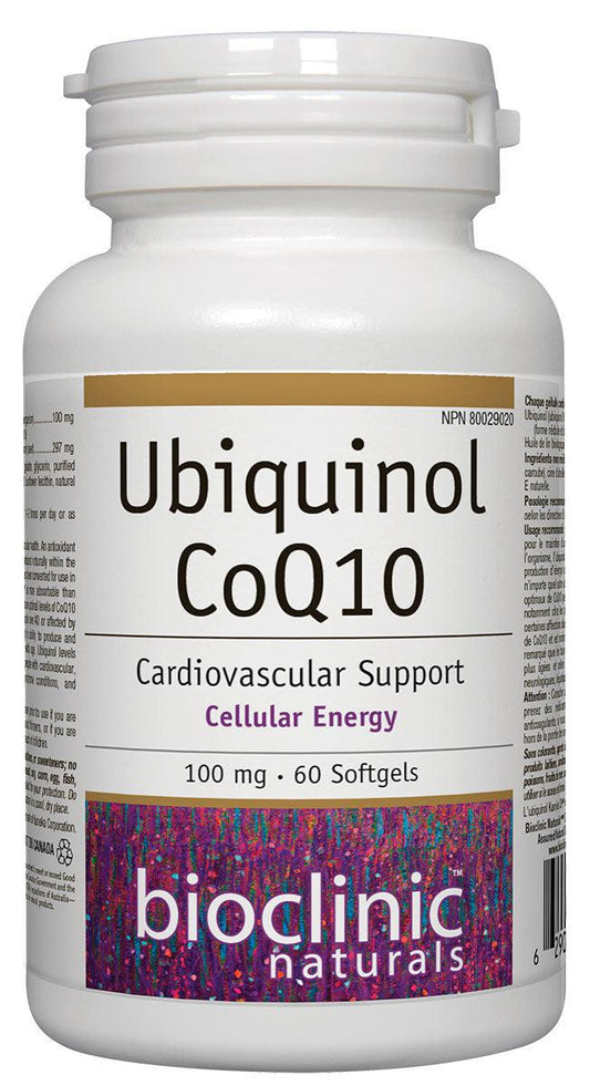 Bioclinic Naturals Ubiquinol CoQ10 100 mg 60 Softgels 