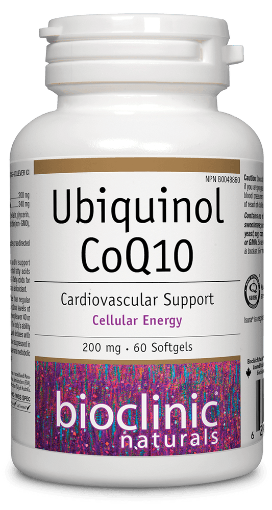 Bioclinic Naturals Ubiquinol CoQ10 200 mg 60 Softgels 