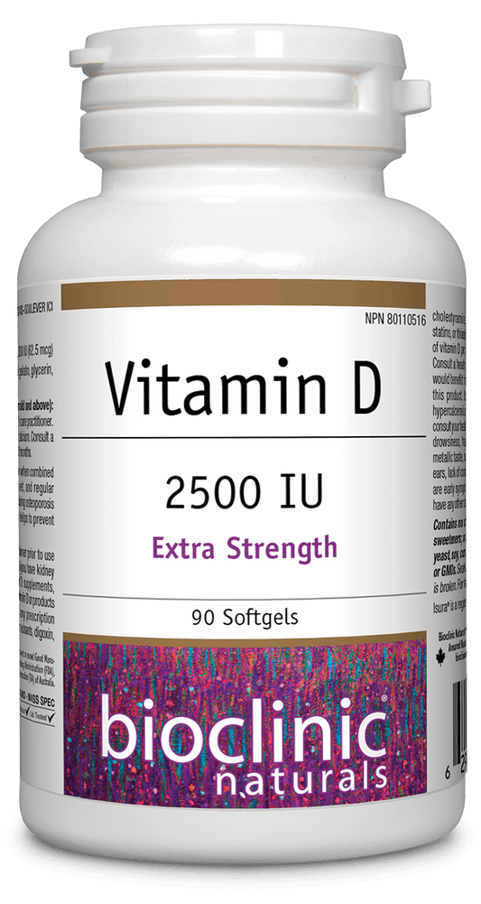 Bioclinic Naturals Vitamin D 2500IU 90 Softgels 
