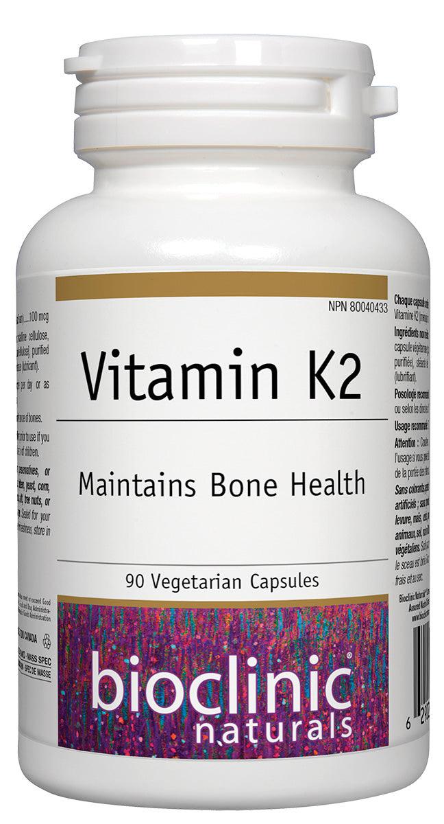 Bioclinic Naturals Vitamin K2 100mcg 90 Veg Capsules 