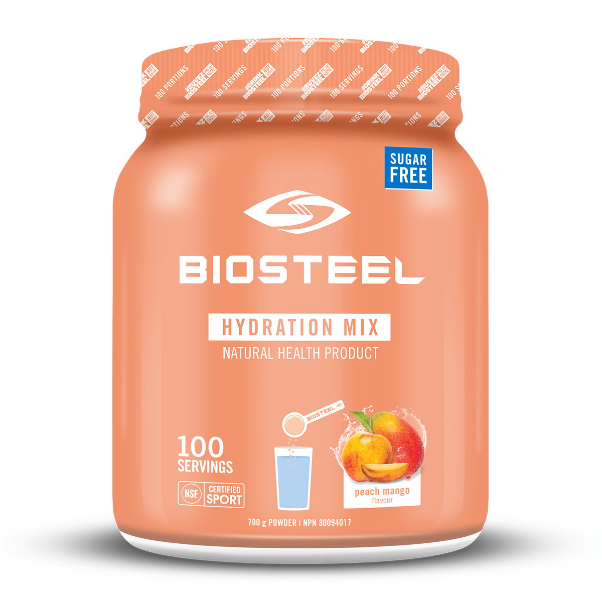 BioSteel Hydration Mix Peach Mango 700g - Wellness Supplement