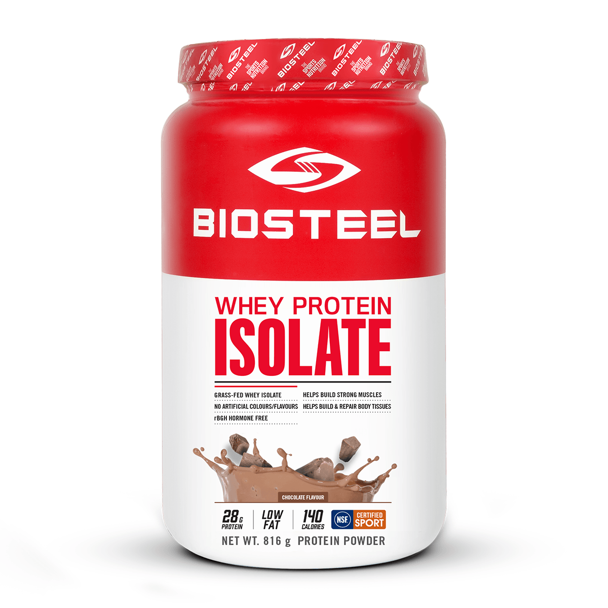 BioSteel Whey Protein Isolate Chocolate 816g - Wellness Supplement