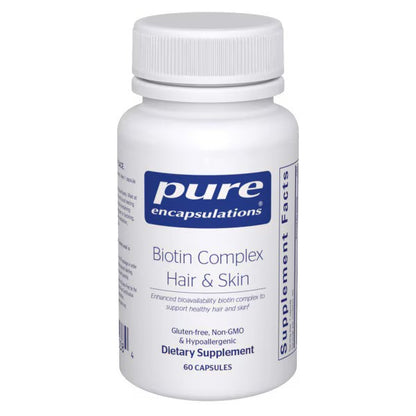 Pure Encapsulations Biotin Complex Hair & Skin 60 Capsules