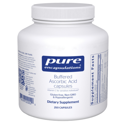 Pure Encapsulations Buffered Ascorbic Acid 250 Capsules