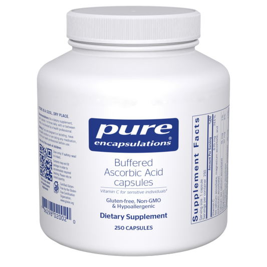 Pure Encapsulations Buffered Ascorbic Acid 250 Capsules