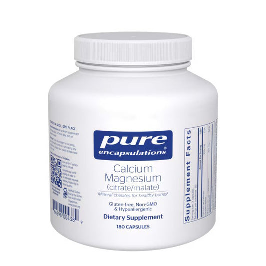 Pure Encapsulations Calcium Magnesium (citrate/malate) 180 Capsules