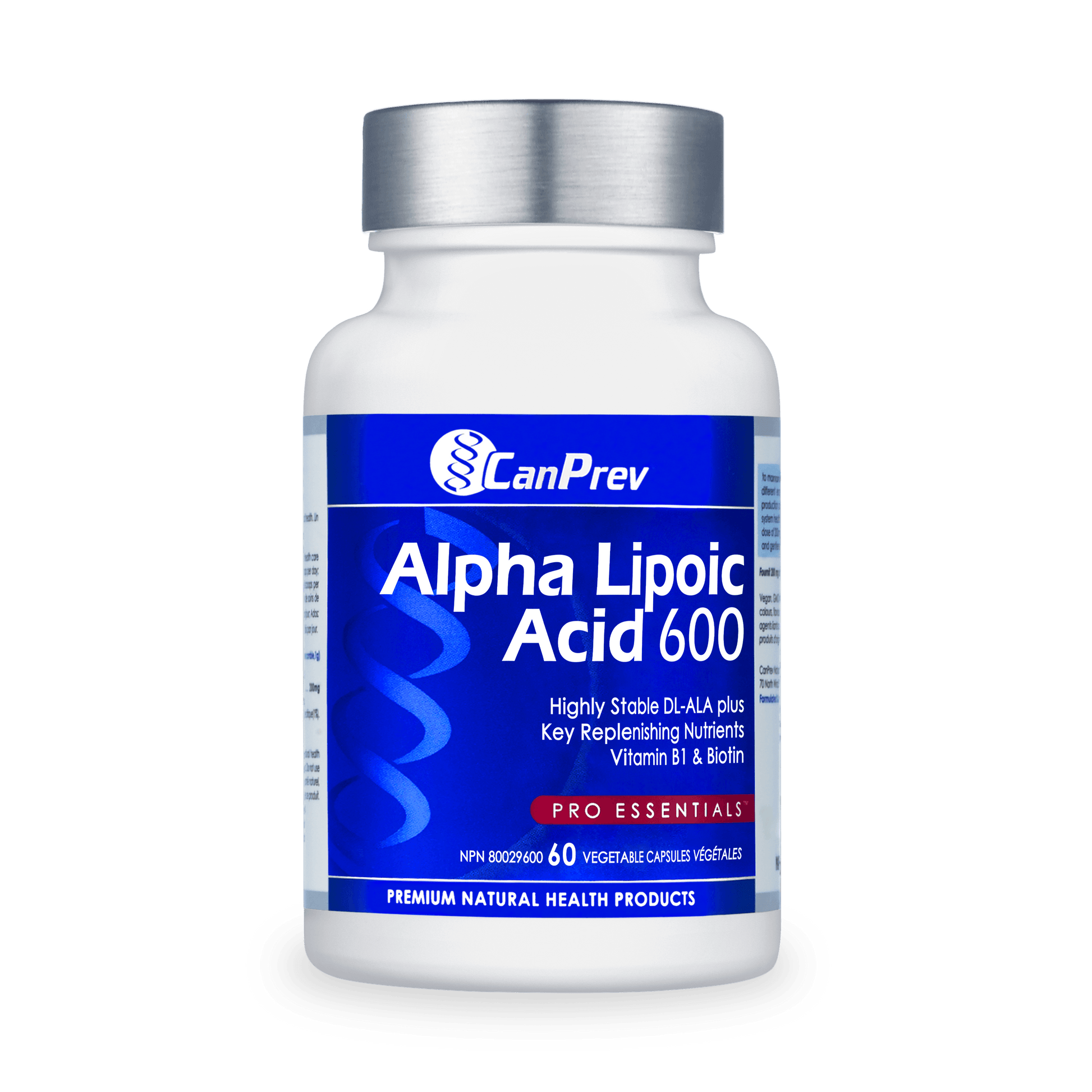 CanPrev Alpha Lipoic Acid 600 60 Veg Capsules 