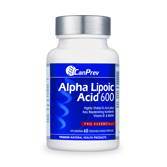 CanPrev Alpha Lipoic Acid 600 60 Veg Capsules 