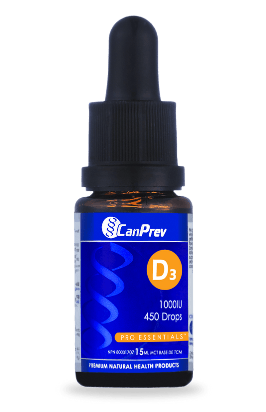 CanPrev D3 Drops 1000IU MCT base 15mL 