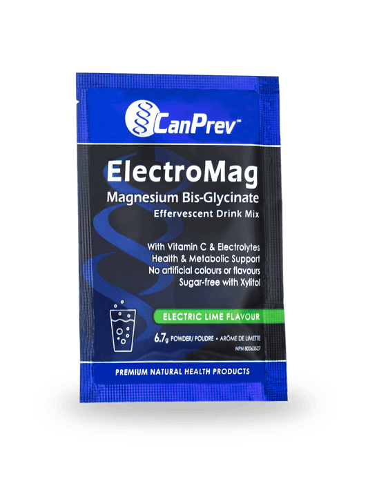 CanPrev ElectroMag Effervescent Drink Box 30 Packs - Wellness Supplement