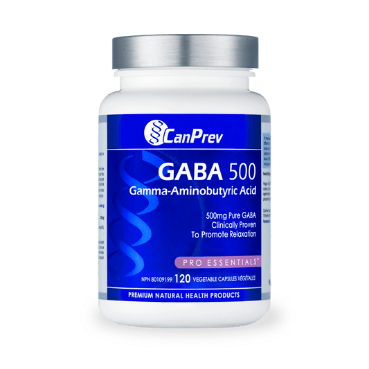 CanPrev GABA 500 120 Veg Capsules - Wellness Supplement