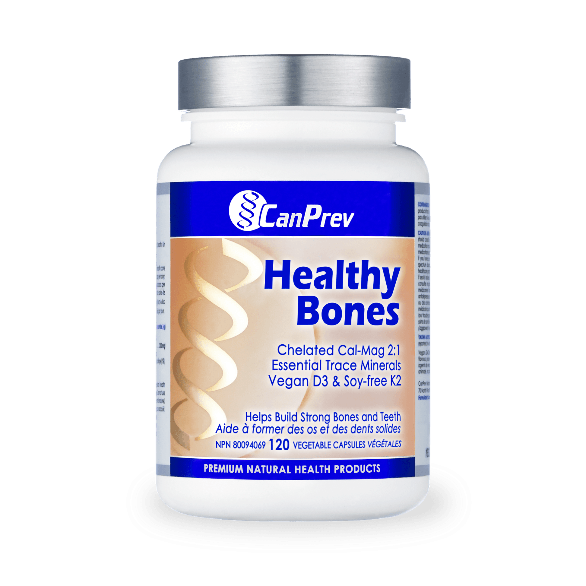 CanPrev Healthy Bones 120 Veg Capsules - Wellness Supplement